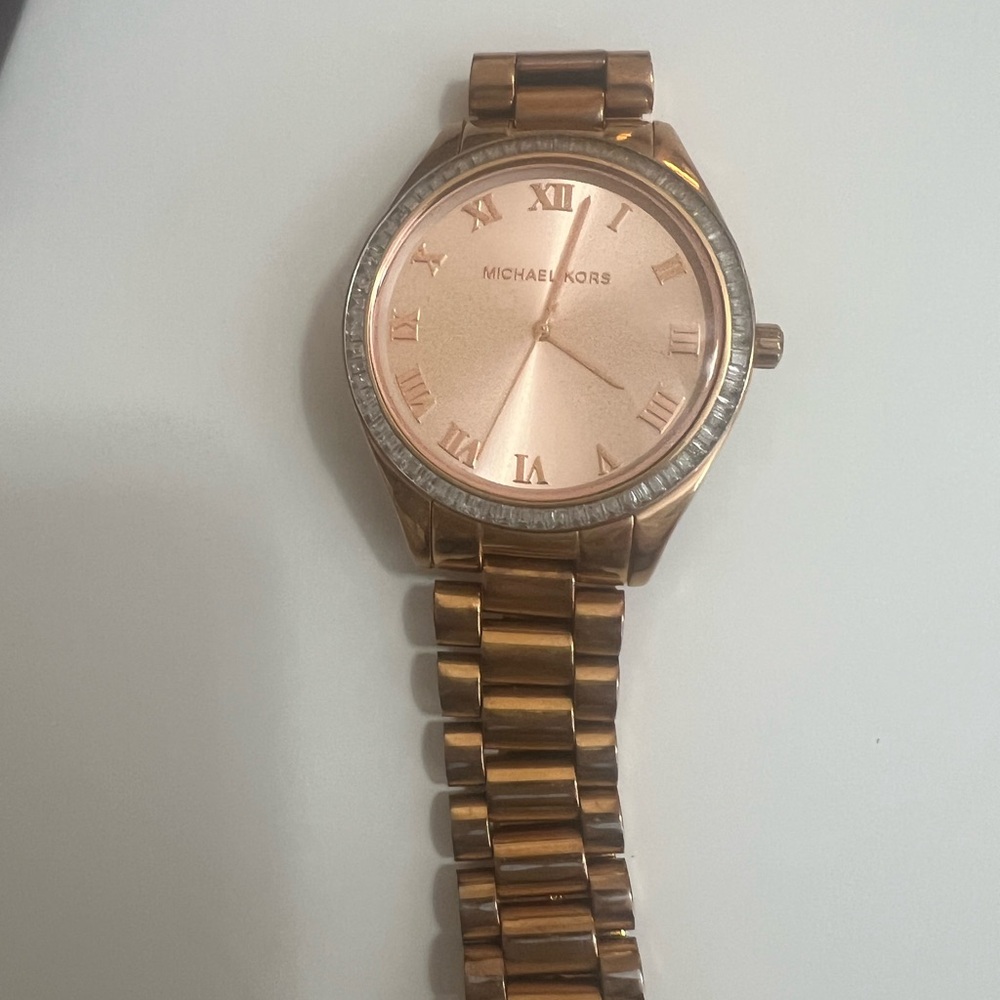 Michael Kors Rose Gold Roman Numeral Watch